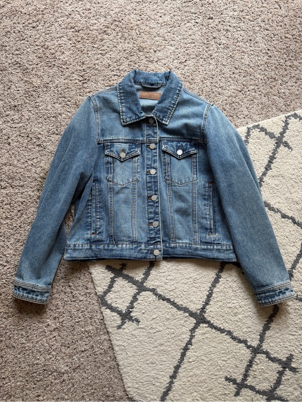 Blank NYC Rhinestone Fringe Denim Jacket